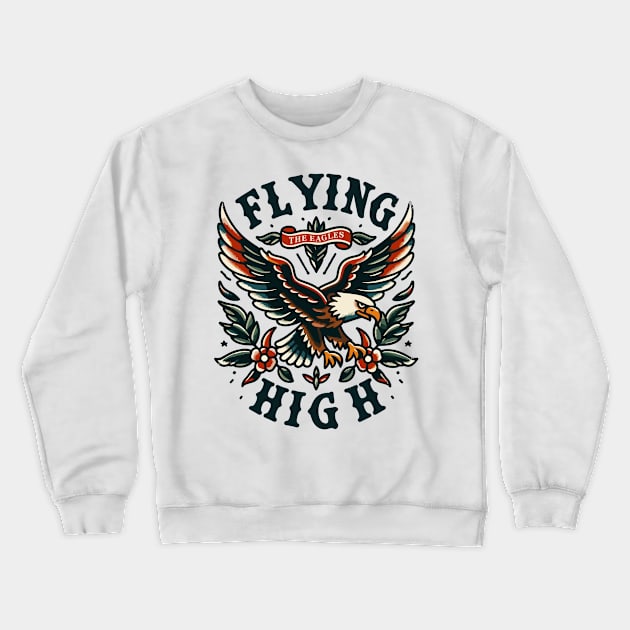 The Eagles Flying High Celebrating The Legacy Crewneck Sweatshirt by FanArts